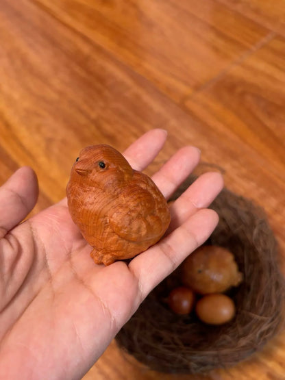 Wooden Bird Nest Sculpture 2
