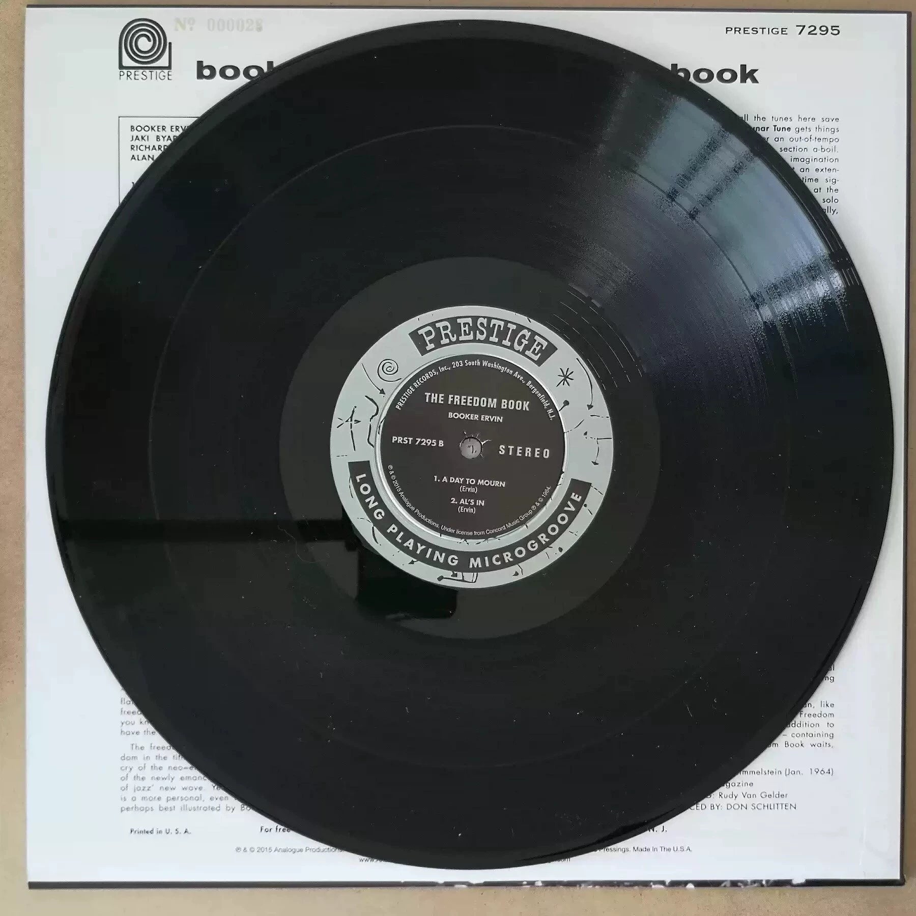 Booker Ervin – The Freedom Book Numbered Vinyl LP