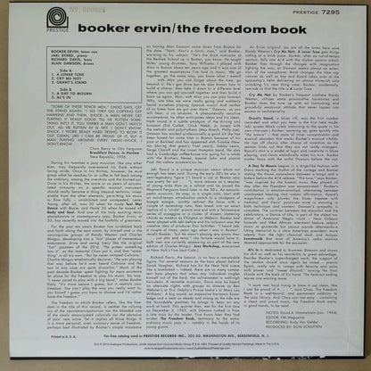 Booker Ervin – The Freedom Book Numbered Vinyl LP
