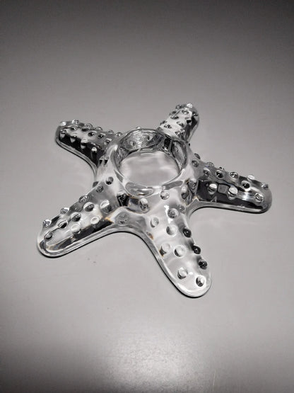 Clear Glass Starfish Paperweight 2