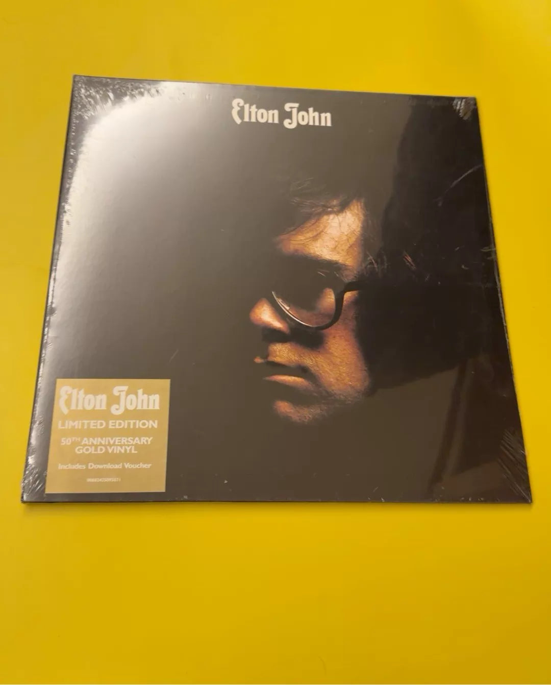 Elton John – Elton John – 50th Anniversary Gold Vinyl (LP) front cover