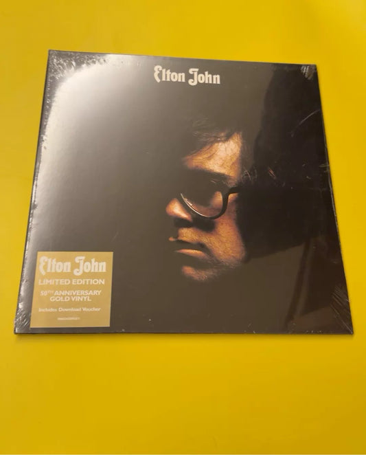 Elton John – Elton John – 50th Anniversary Gold Vinyl (LP) front cover