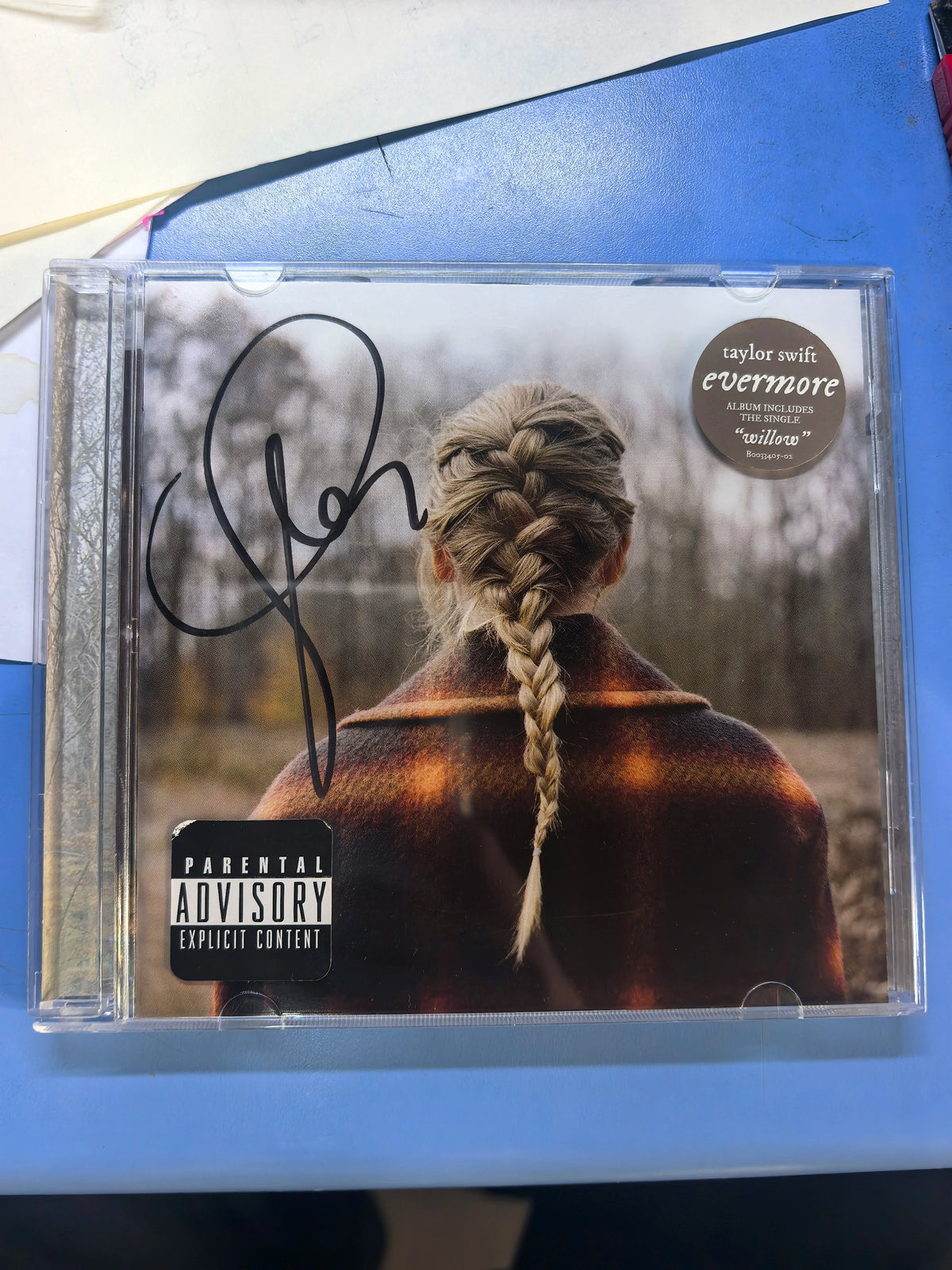 Taylor Swift – Evermore – Signed Booklet with Replacement CD