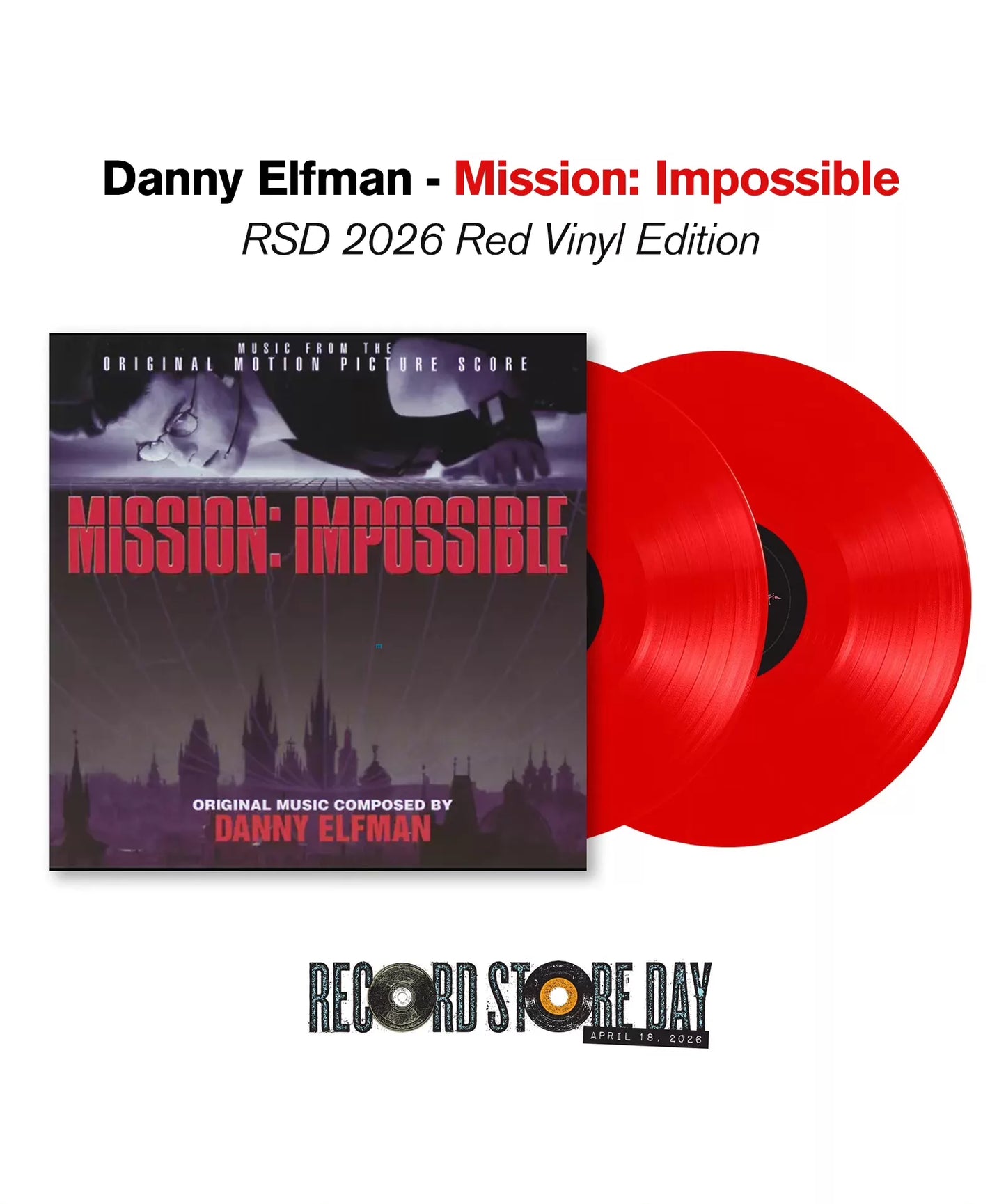 Danny Elfman – Mission: Impossible – RSD 2026 Red Vinyl (2LP)