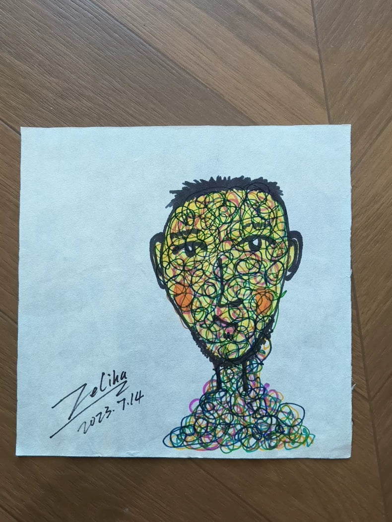 Zeliha Original African Portrait Drawing – Choice of 9 – Artwork 8
