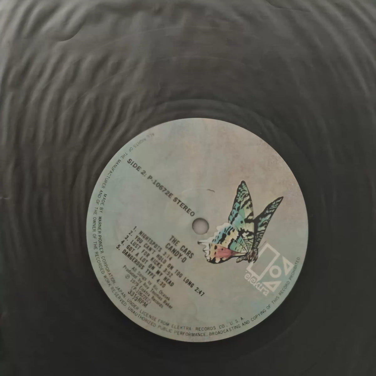 The Cars – Candy-O; actual item detail
