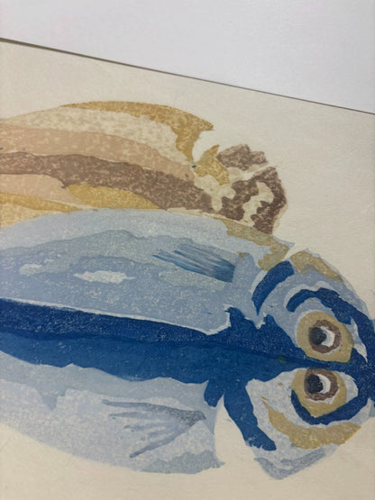 Dried Fish – Signed Japanese Colour Woodblock Print 6/13 – detail 3