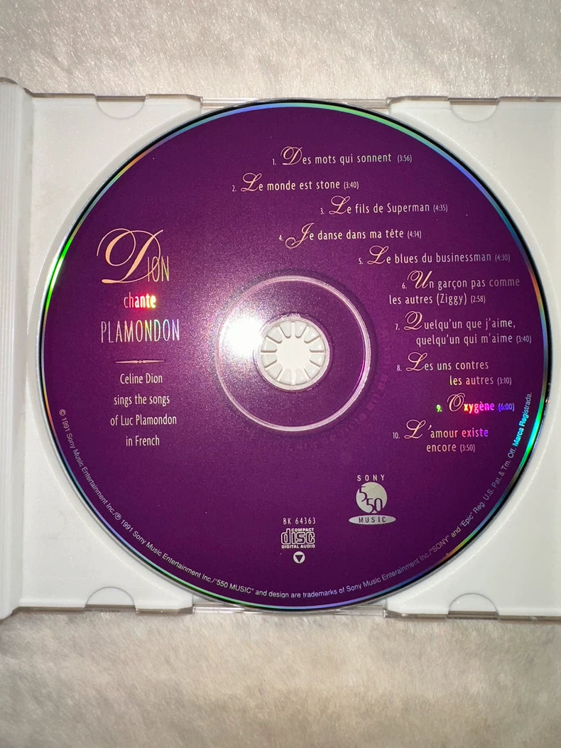Céline Dion – Dion chante Plamondon 1991 US First-Press CD