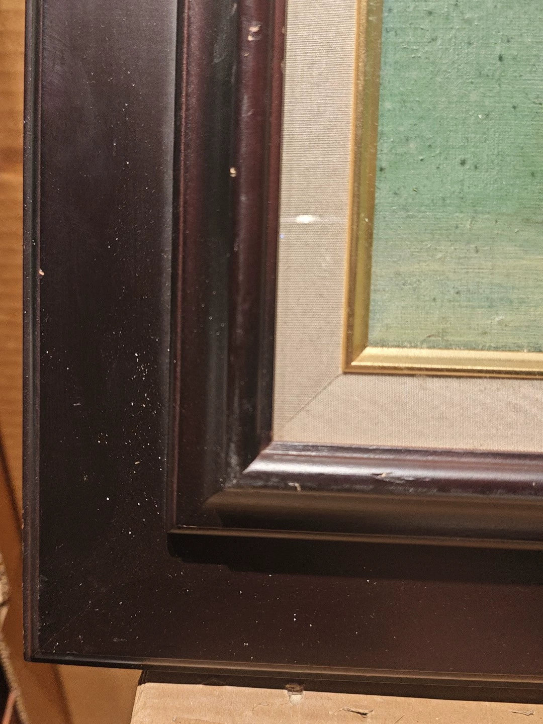 Ceramic Jar and Mandarin – Framed Oil Painting