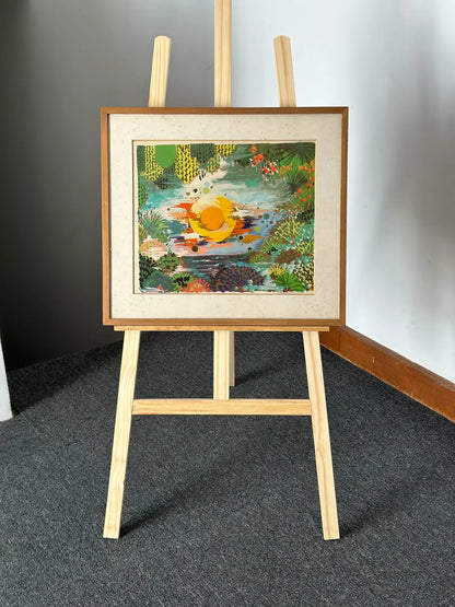 Tropical Waters – Japanese Vintage Framed Colour Print – detail 3