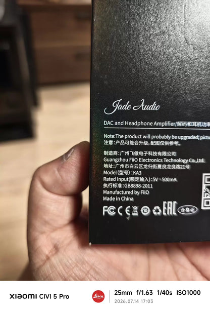 FiiO KA3 Portable USB DAC & Headphone Amplifier
