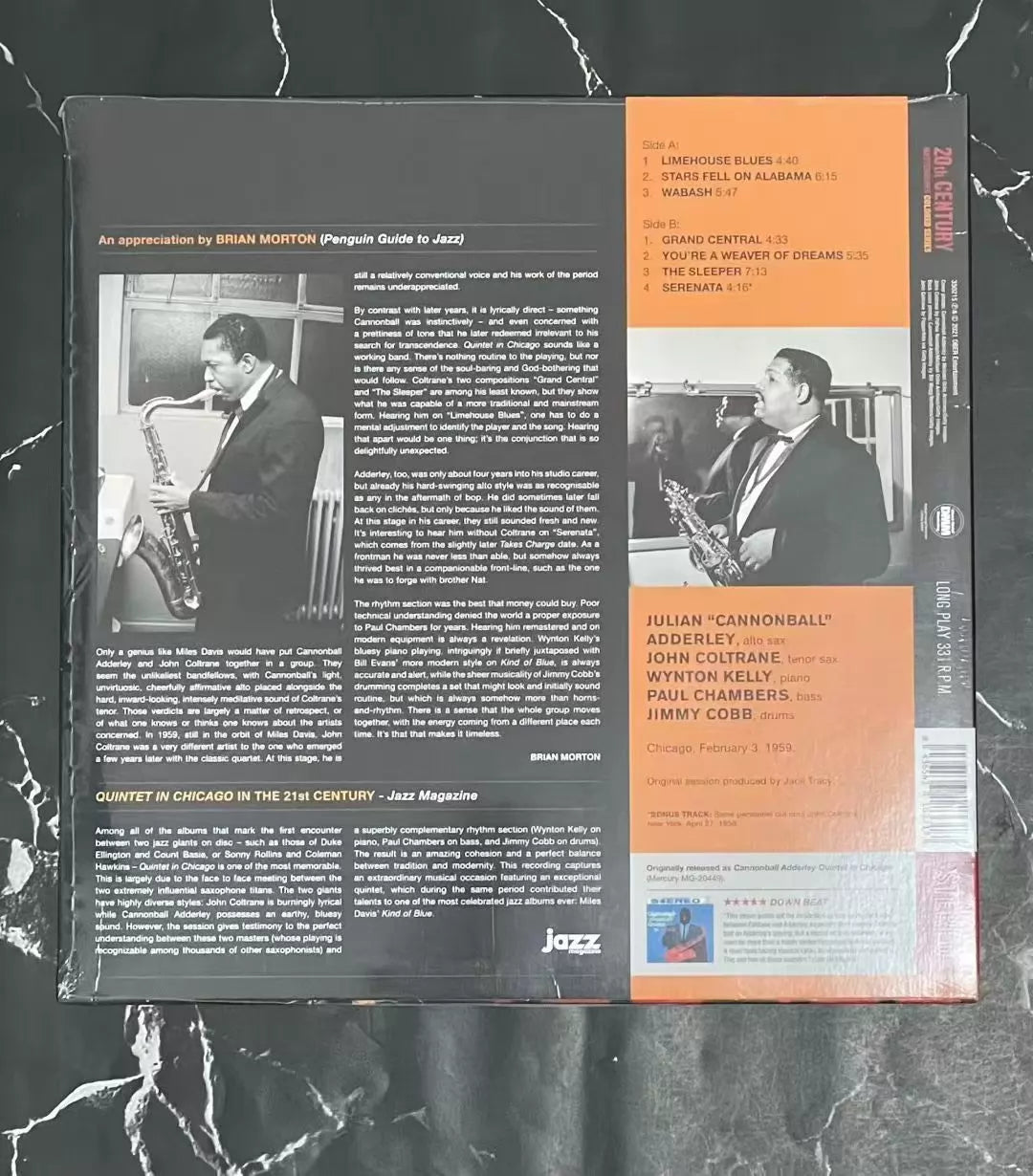 Cannonball Adderley & John Coltrane – In Chicago, Blue Vinyl (LP) – photo 2