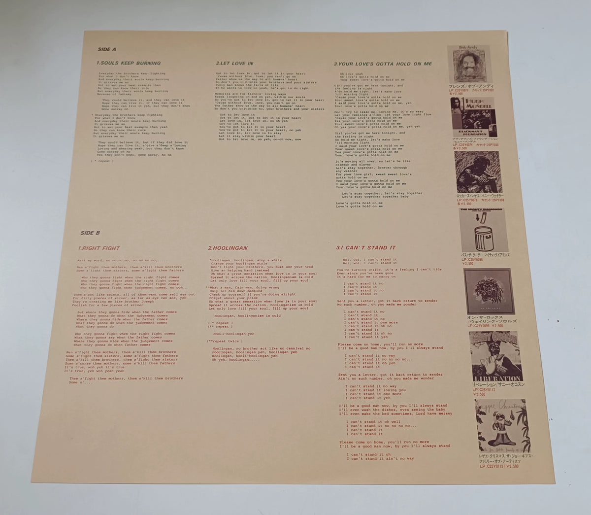Dennis Brown – Love's Gotta Hold on Me, Japan (LP) – photo 6