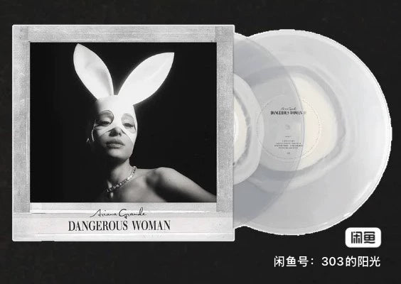 Ariana Grande – Dangerous Woman – 10th Anniversary White/Clear Color Vinyl LP – actual product photo 5