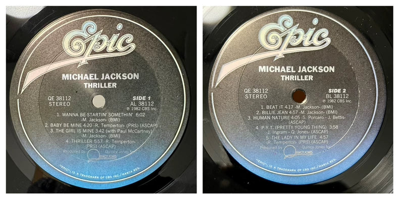 Michael Jackson – Thriller – 1982 US Vinyl with World Club Insert