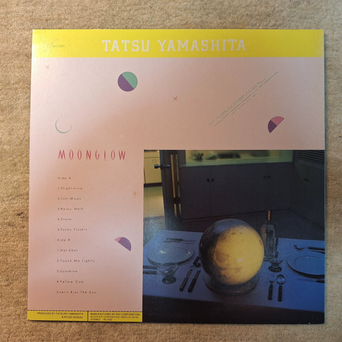 Tatsuro Yamashita – Moonglow – Japanese LP – actual item photograph 2