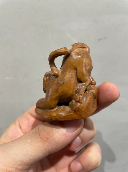 Carved Wooden Tiger Netsuke – source photograph 3