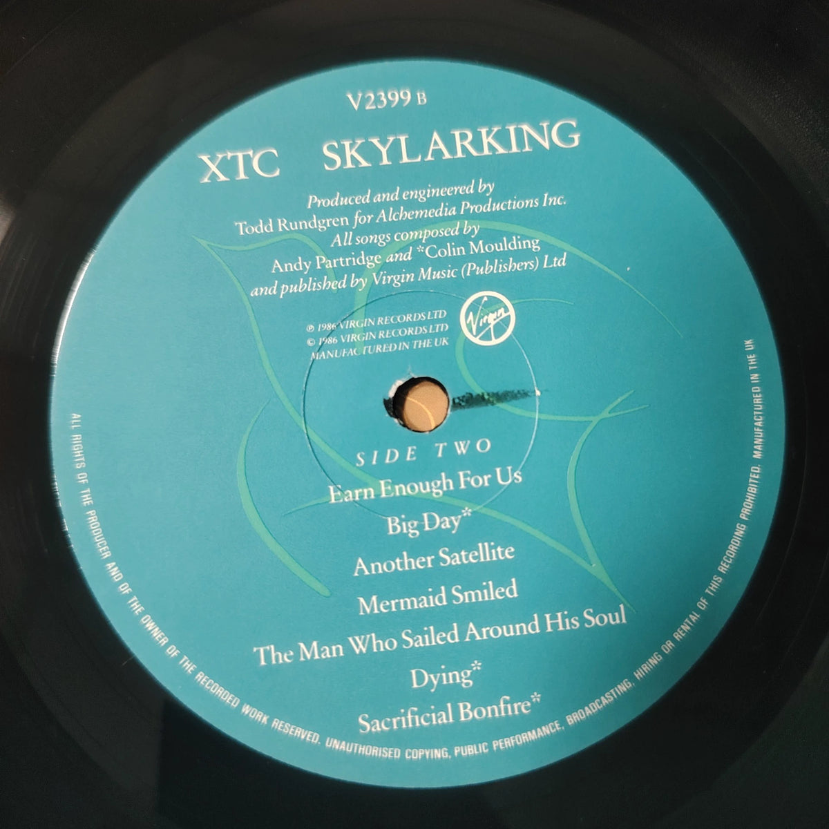 XTC – Skylarking; actual item detail
