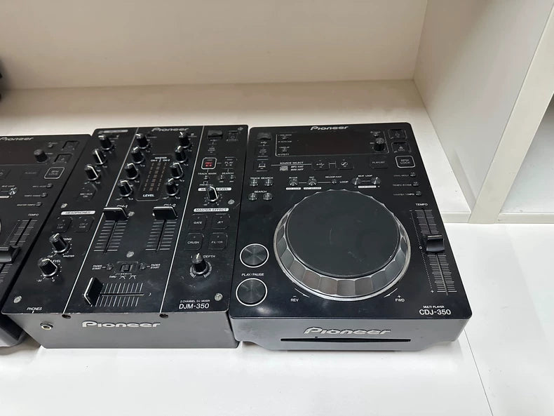 Pioneer DJM-350 Mixer and Two CDJ-350 Players – DJ System – source photograph 3