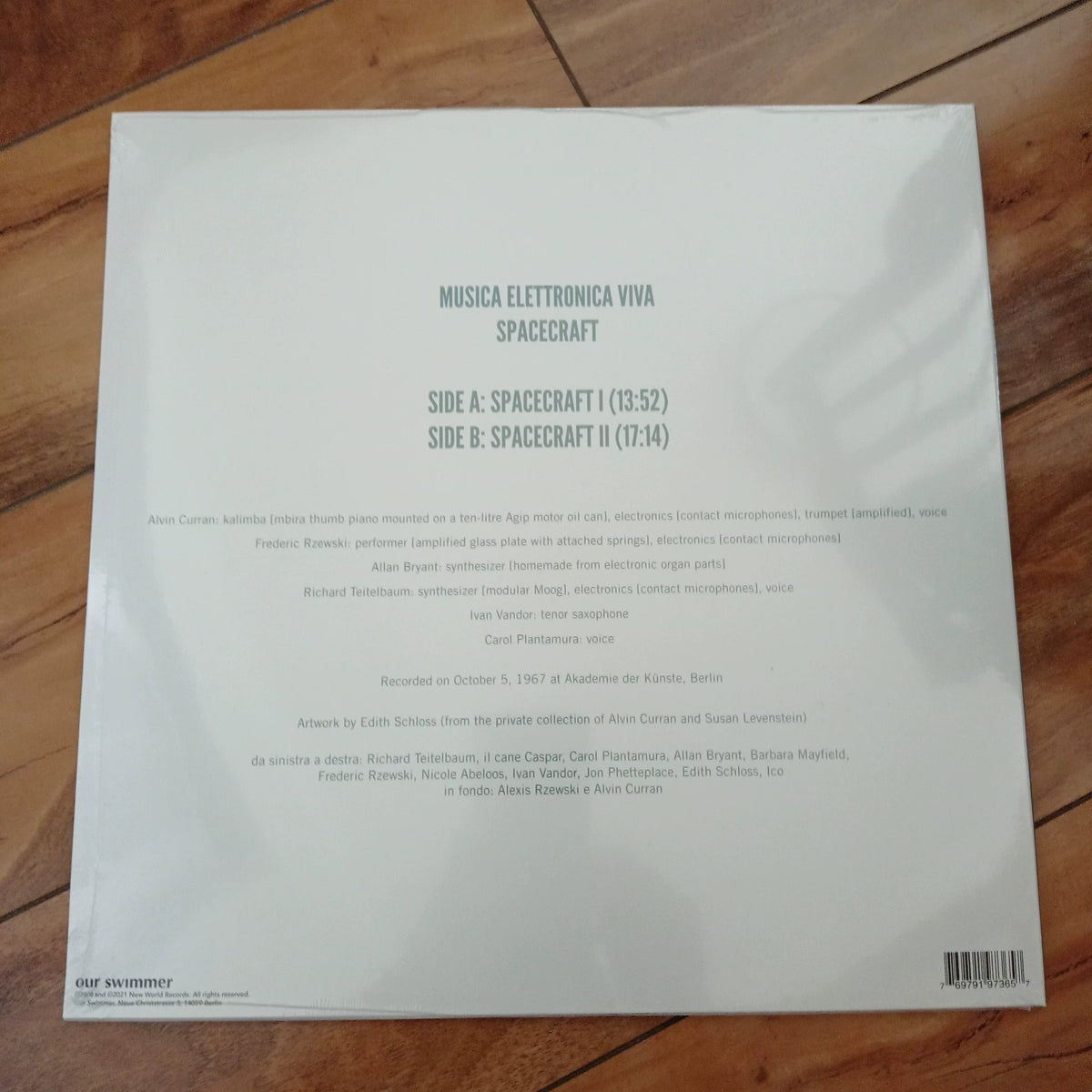Musica Elettronica Viva – Spacecraft; actual item detail