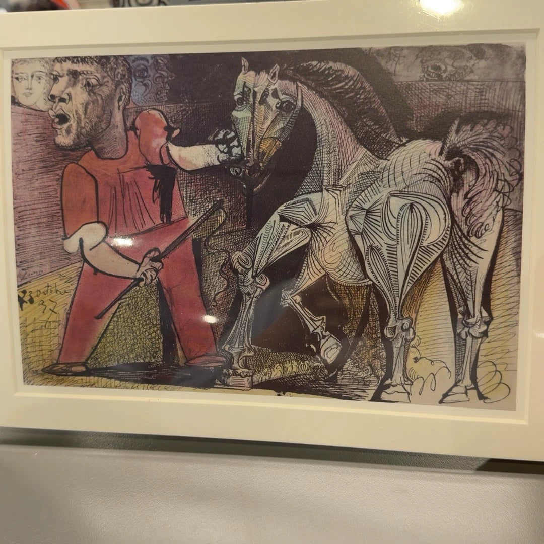 Pablo Picasso – Le Cheval de Cirque, Museum Reproduction Print – actual item photograph