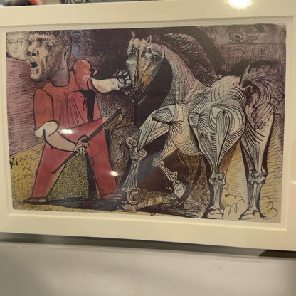Pablo Picasso – Le Cheval de Cirque, Museum Reproduction Print – actual item photograph