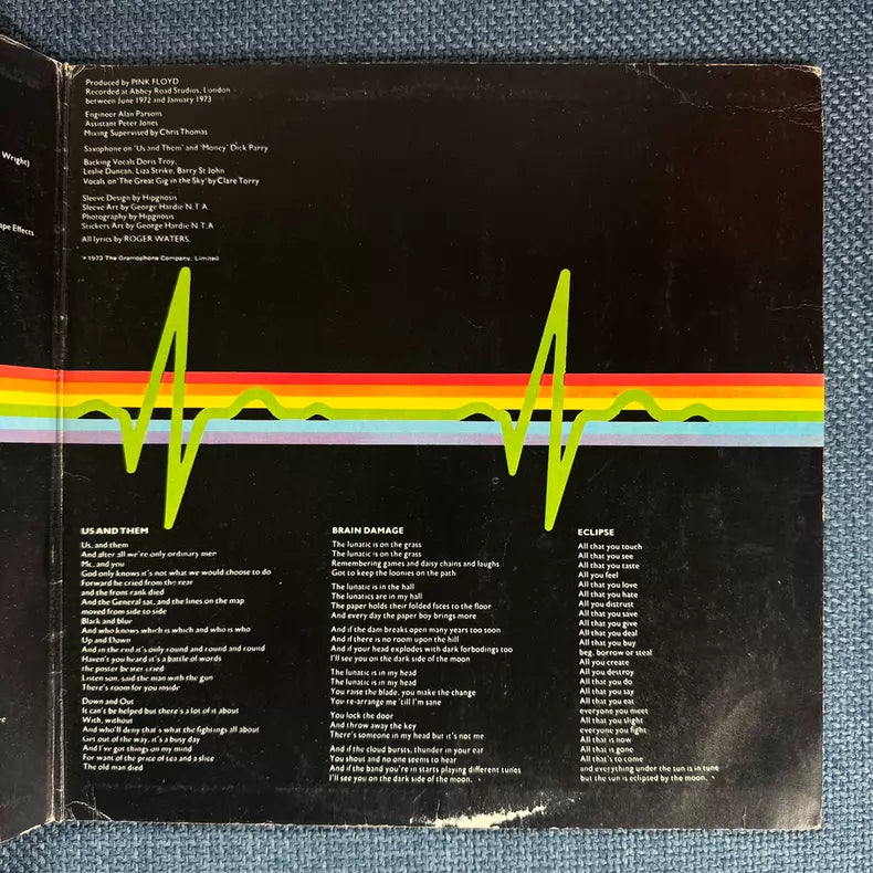 Pink Floyd – The Dark Side of the Moon, Brazilian Edition (LP) – source photograph 5