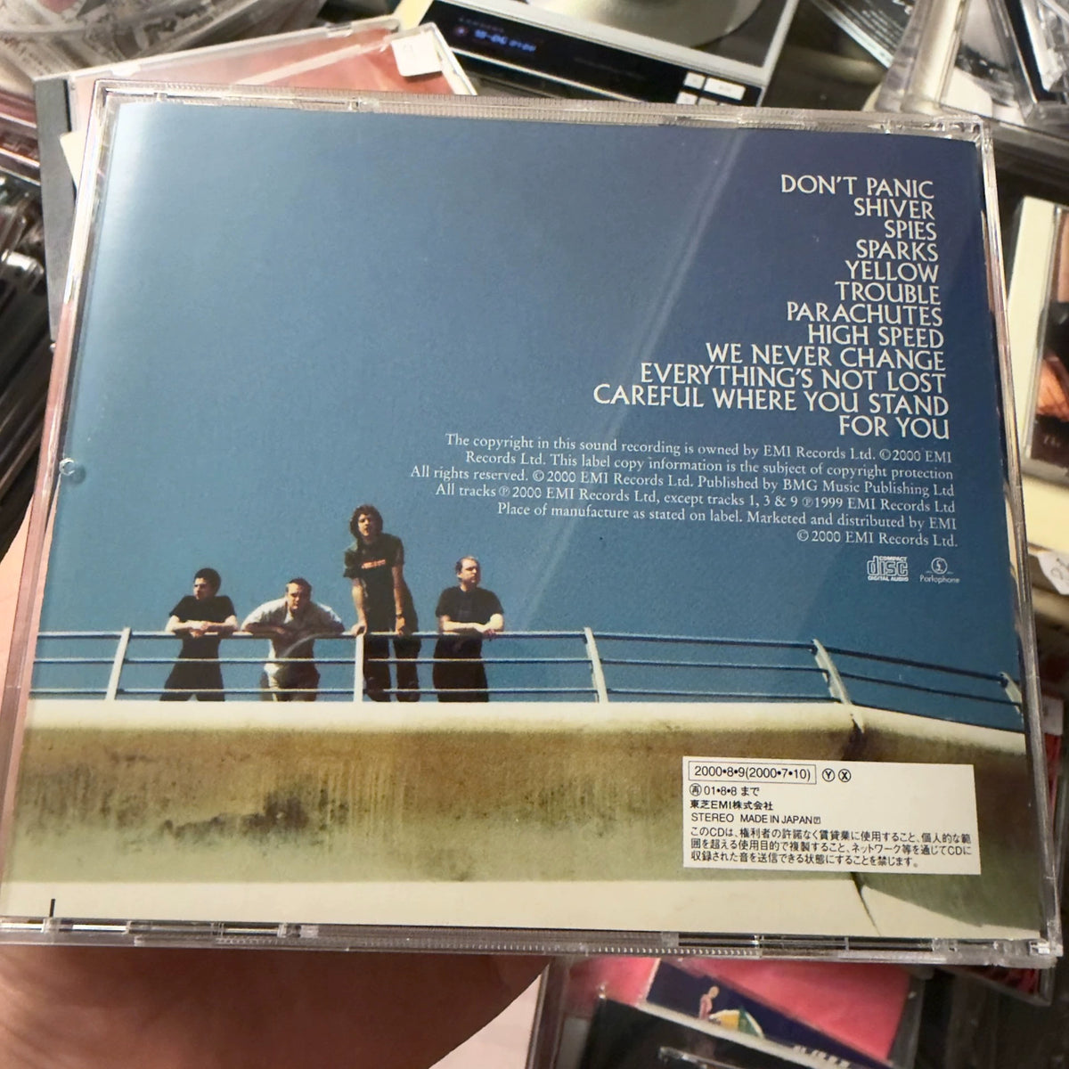 Coldplay – Parachutes – Japanese CD – actual item photograph 2