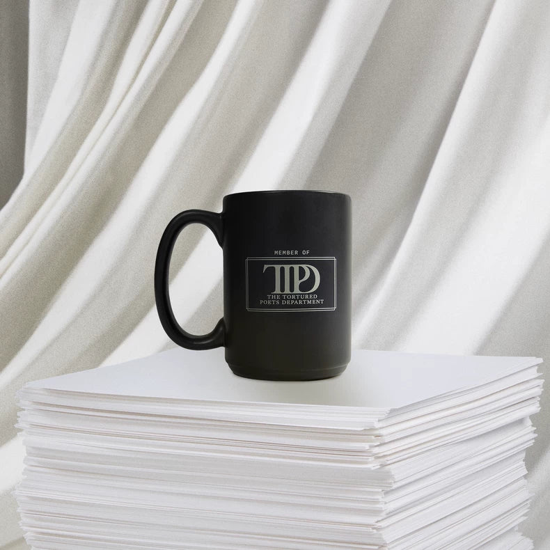 Taylor Swift – The Tortured Poets Department Black Ceramic Mug