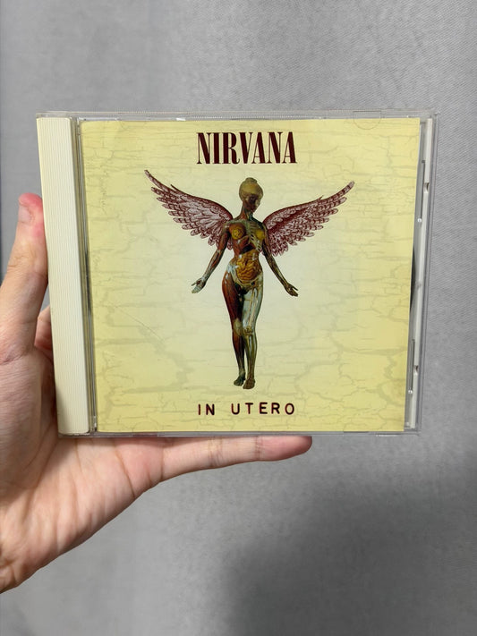 Nirvana – In Utero – Japanese CD with Lyric Insert – actual item photograph