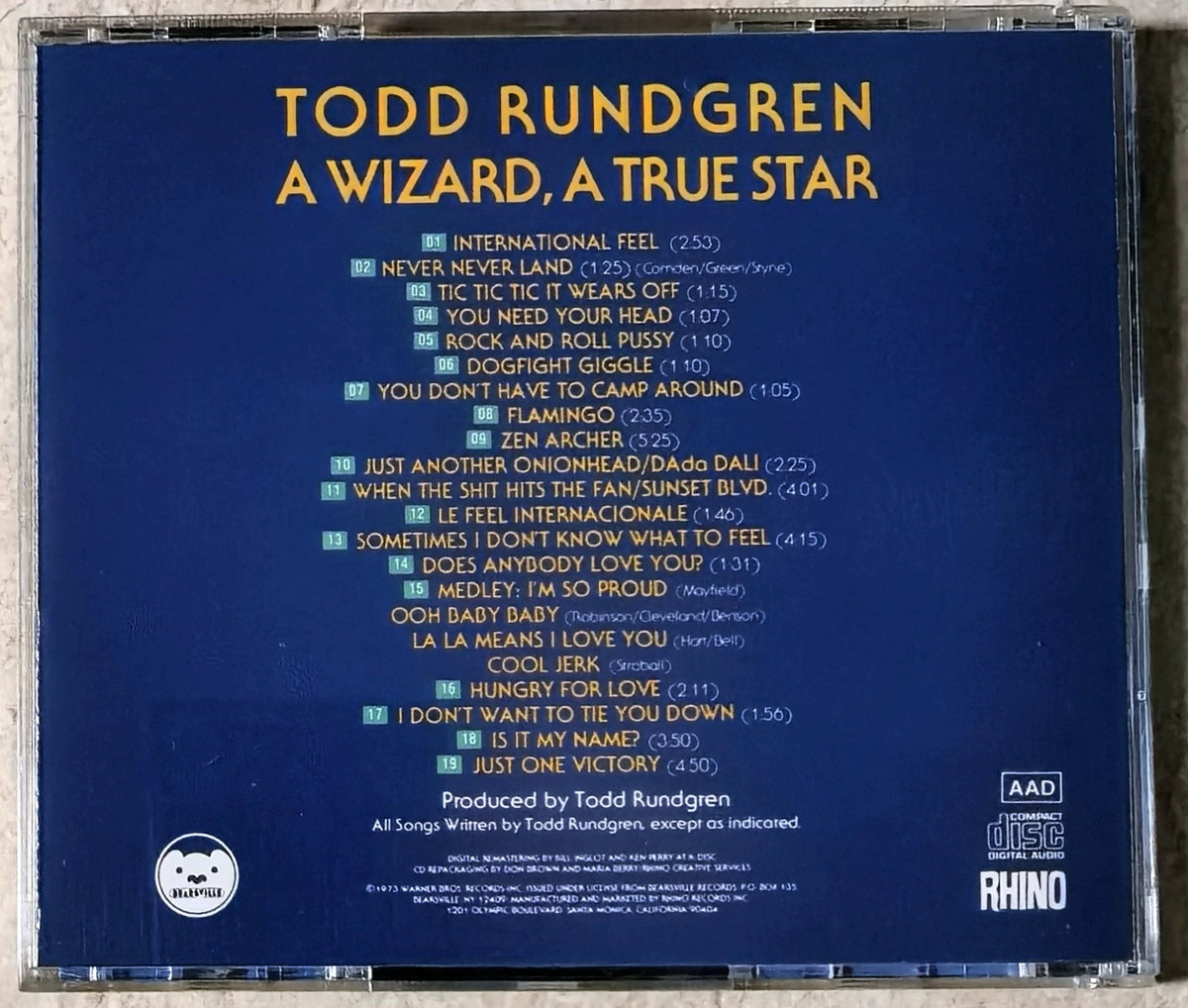Todd Rundgren – A Wizard, a True Star – US CD