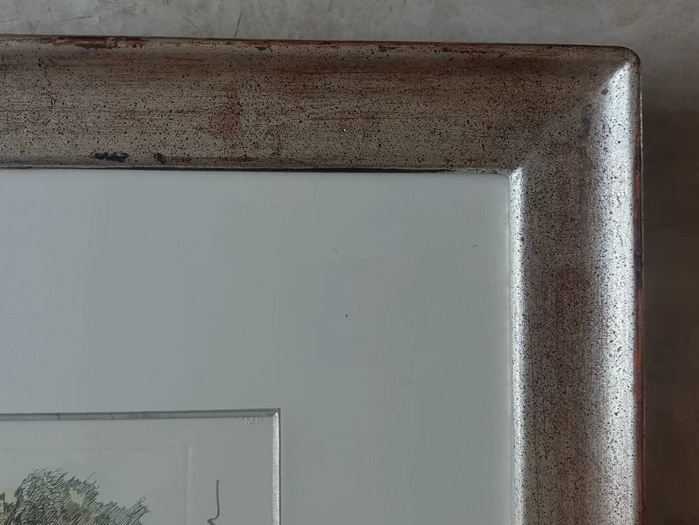 織田義郎 – Signed Framed Landscape Etching