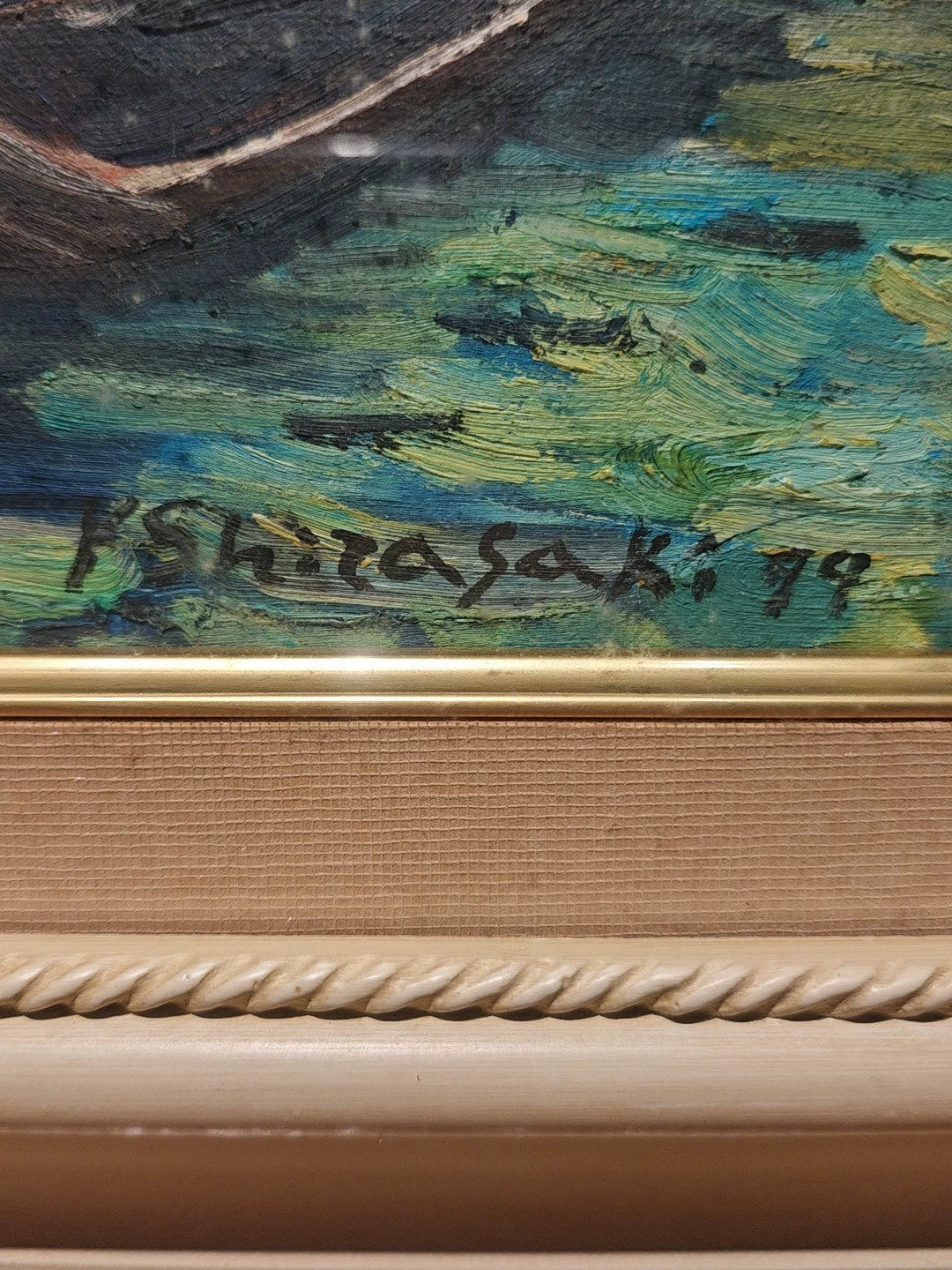 K. Shirasaki – Venice Canal, Oil Painting, 1979