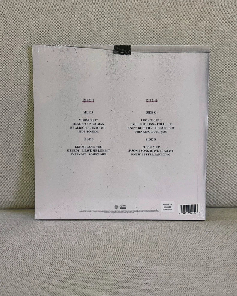 Ariana Grande – Dangerous Woman – 10th Anniversary White/Clear Color Vinyl LP – actual product photo 2
