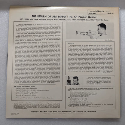 Art Pepper – The Return of Art Pepper – Japanese Vinyl (LP)