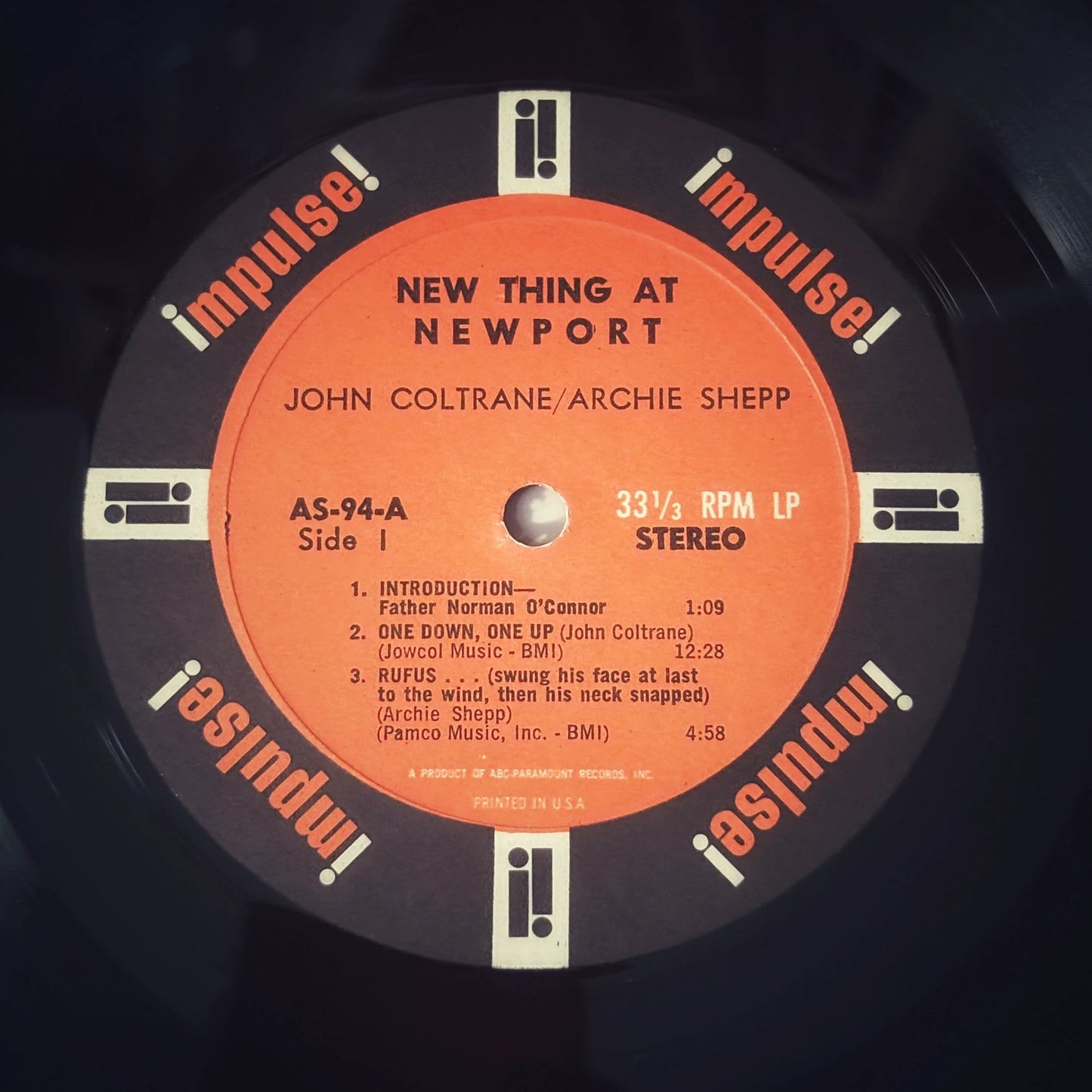 John Coltrane / Archie Shepp – New Thing at Newport US First-Press Vinyl LP