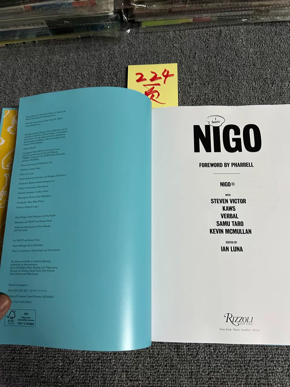 I Know NIGO – Rizzoli Hardcover Art Book – actual item photograph 4