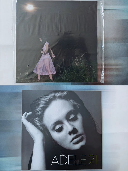 Adele – 21 LP + Olivia Rodrigo Signed Large Card Bundle