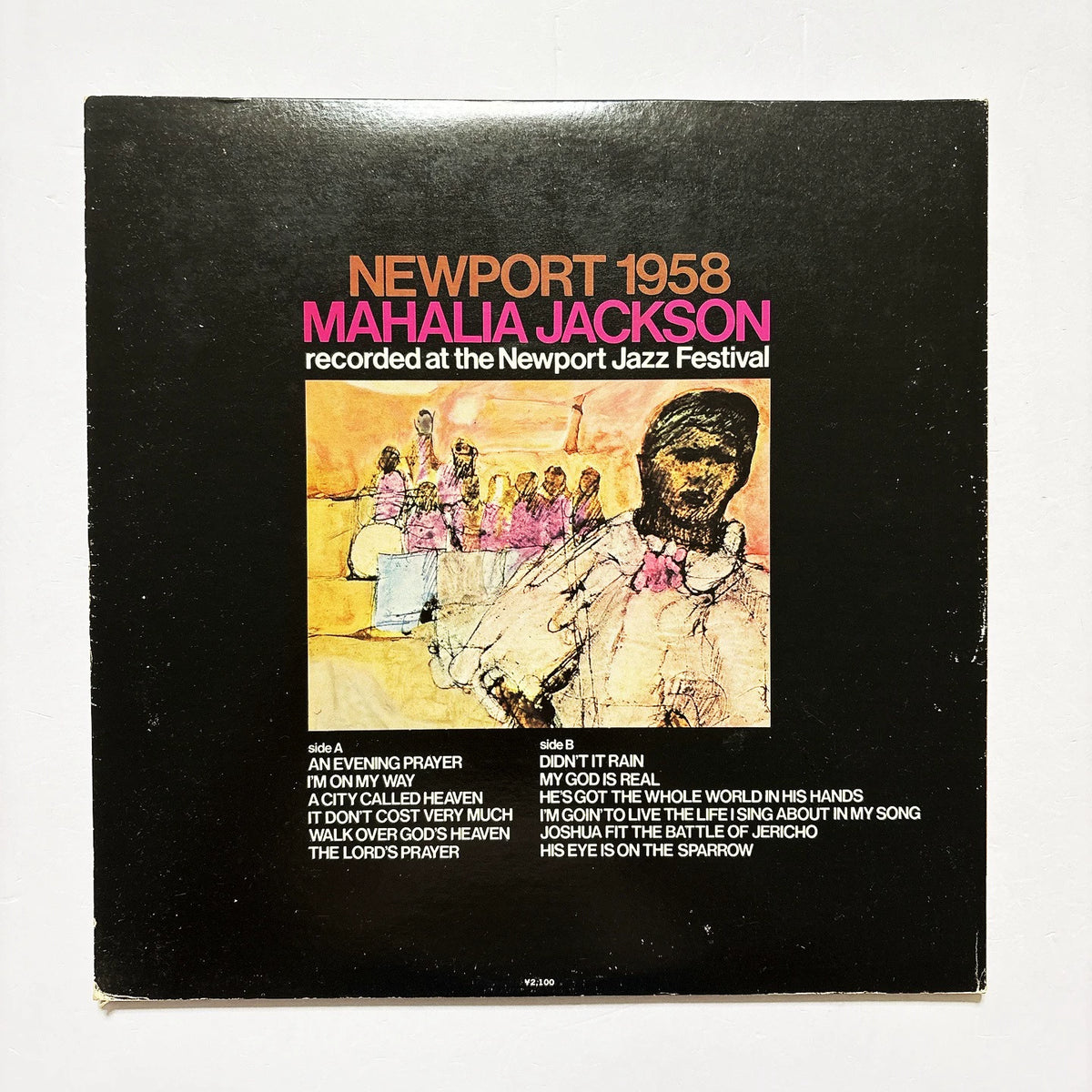 Mahalia Jackson – Newport 1958 – Japanese LP – actual item photograph 2