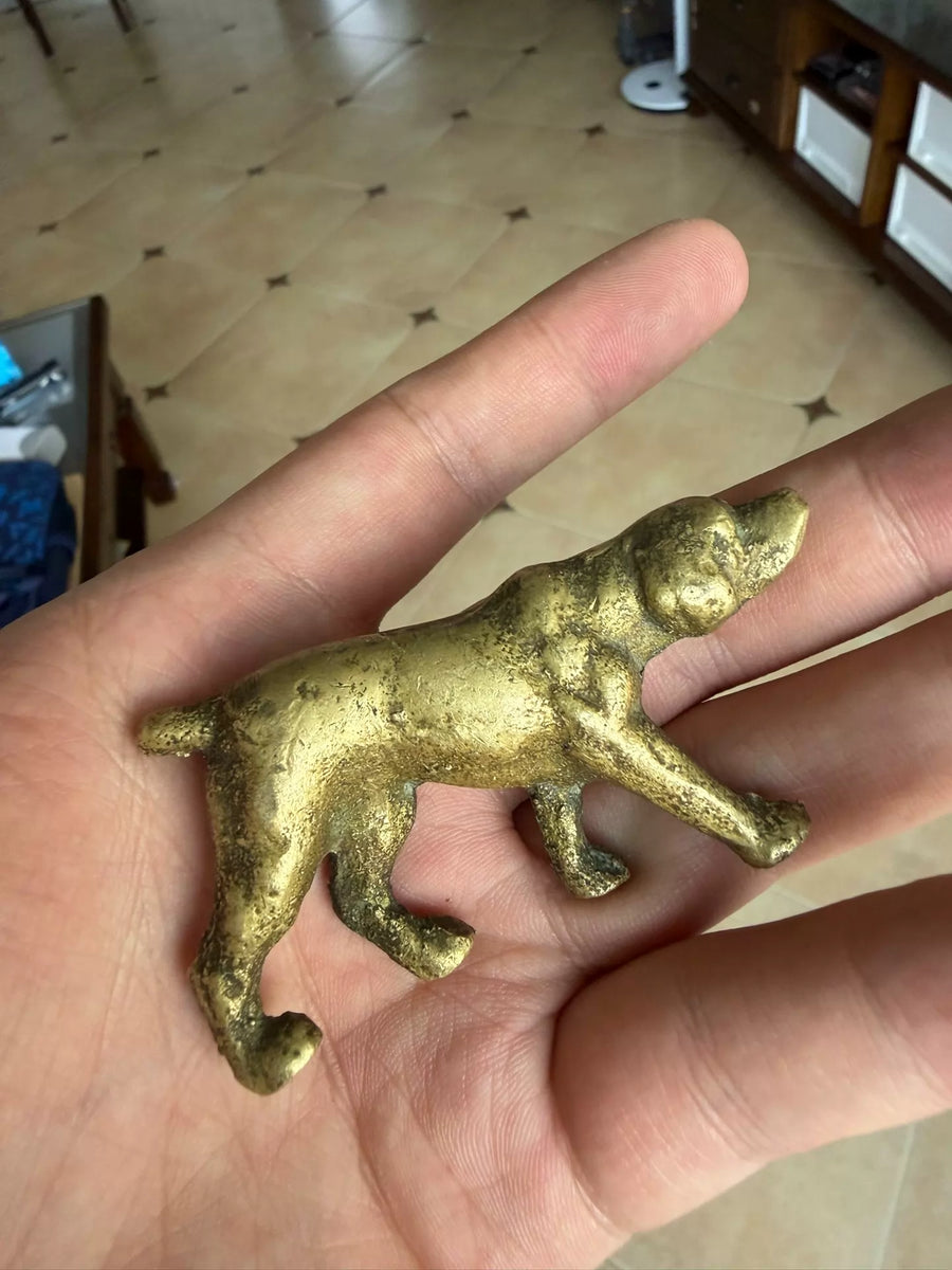 Brass Hound Figurine