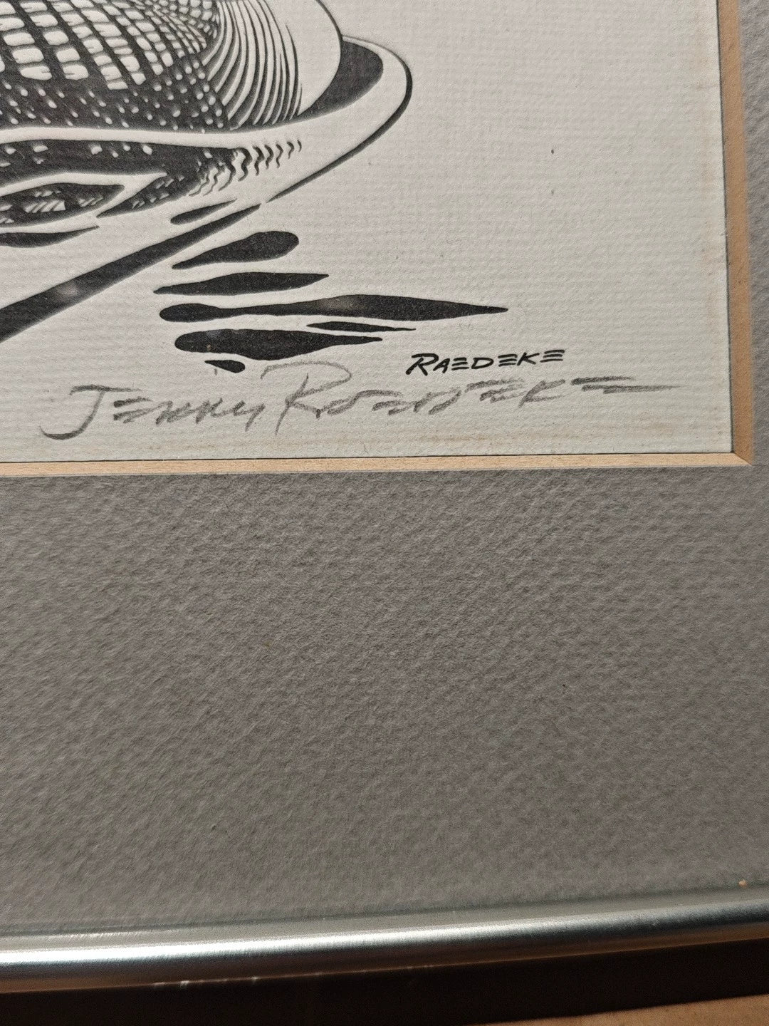 Terry Radeke – Loon – Framed Print 719/900 – detail 3