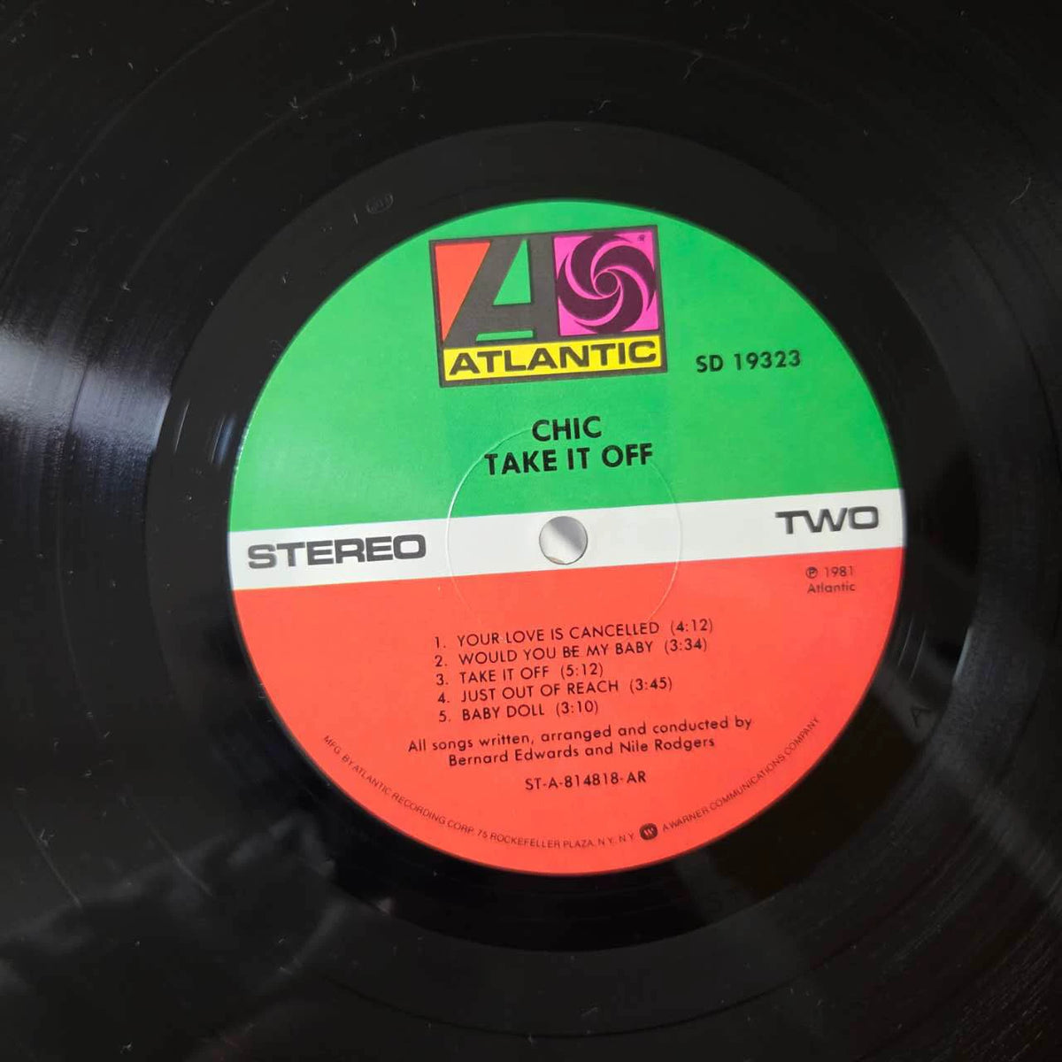 Chic – Take It Off, US Edition (LP) – source photo 6
