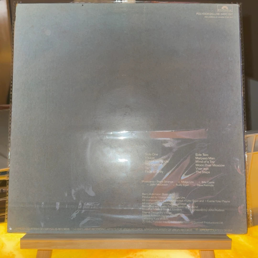 Visage – Visage – 1980 UK Vinyl LP – actual item photograph 2