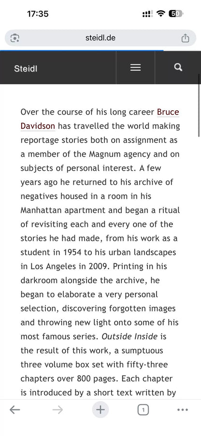 Bruce Davidson – Outside Inside – STEIDL Photography Book — product detail 8