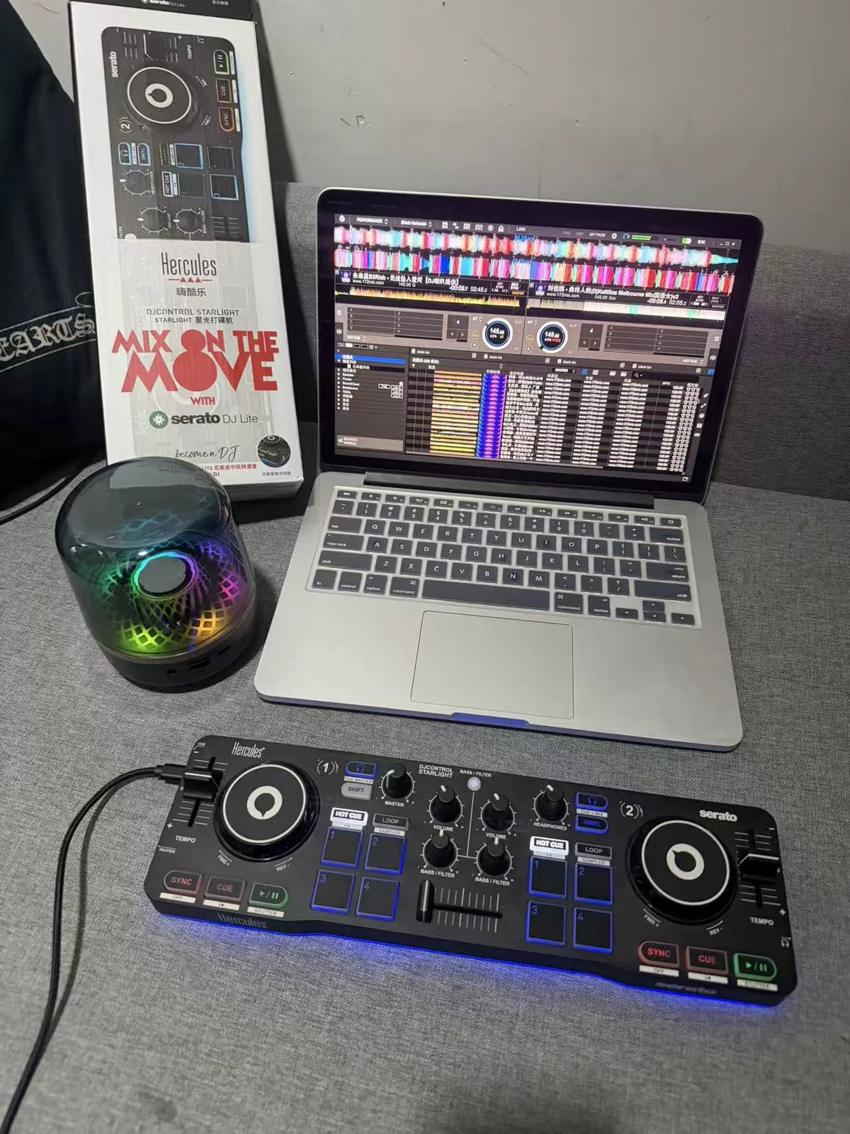 Hercules DJControl Starlight – Compact DJ Controller with Box