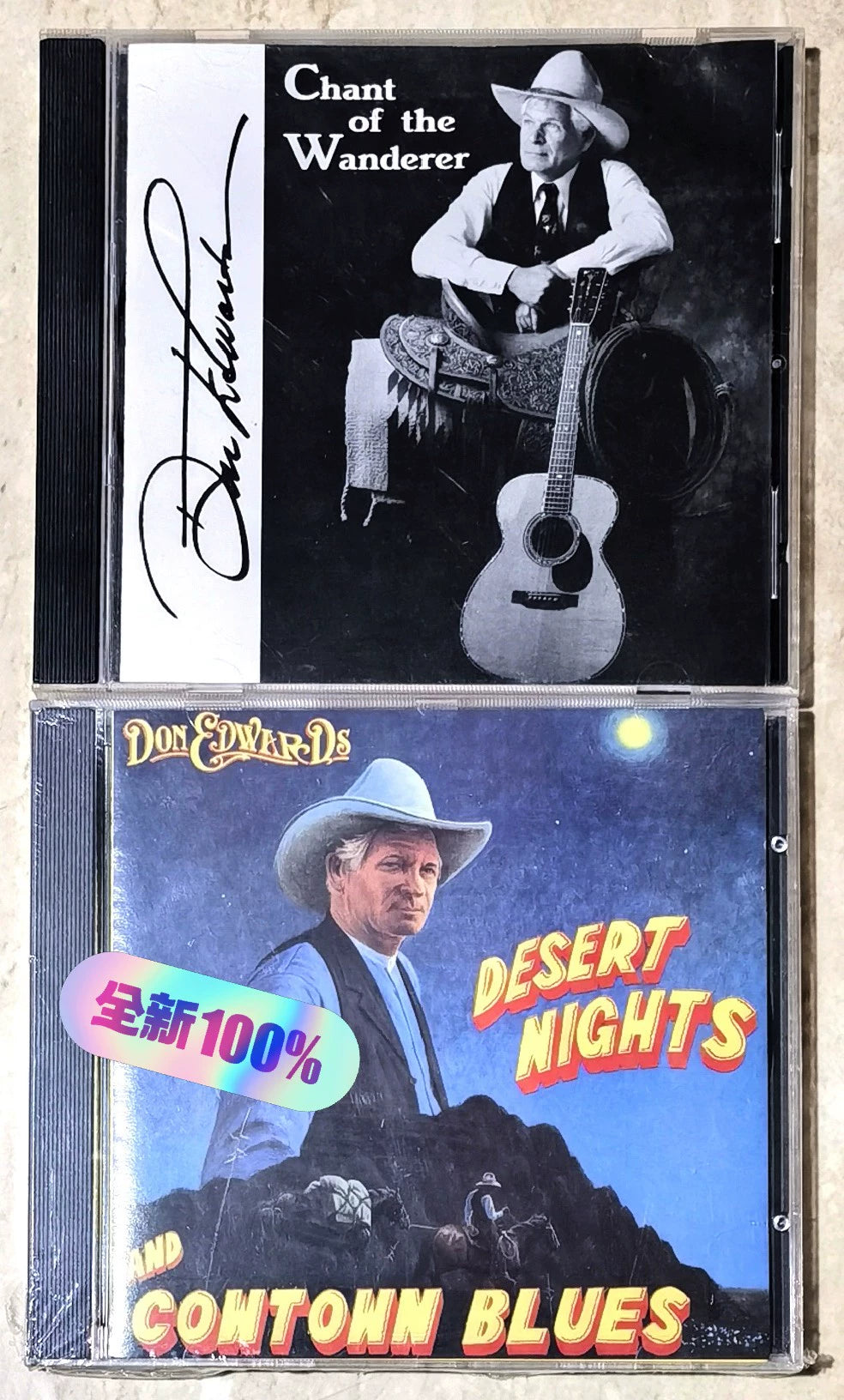 Don Edwards – Chant of the Wanderer + Desert Nights and Cowtown Blues – US 2CD Bundle