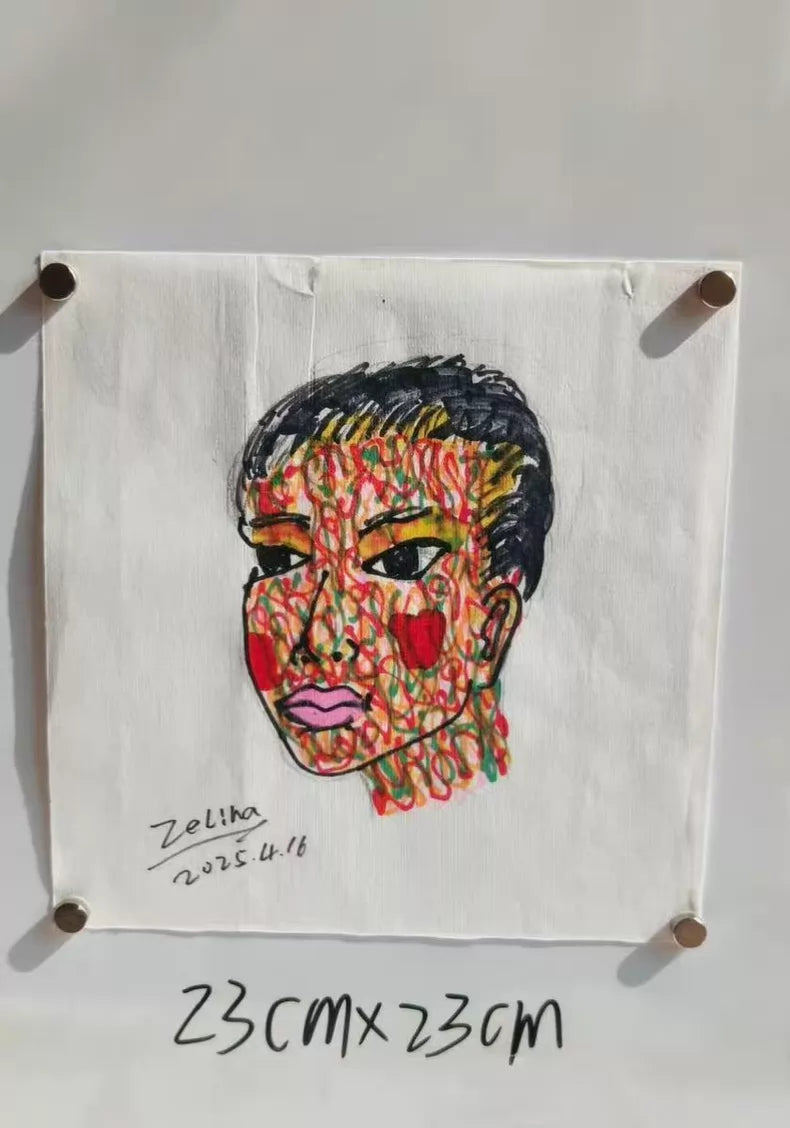 Zeliha Signed Original African Portrait Drawing – Choice of 8 – Artwork 2