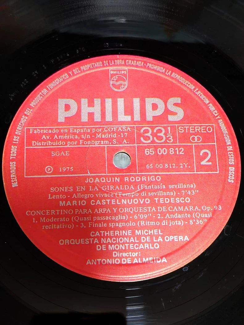 Catherine Michel – Harp Concertos – Dutch Philips Vinyl LP