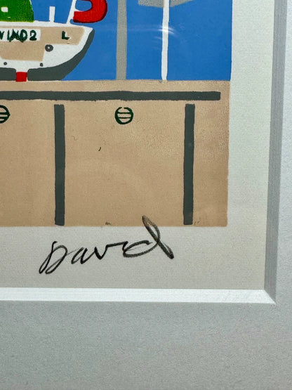 David Costa – Harbor Sailboats – Framed Print 1/200 – detail 6
