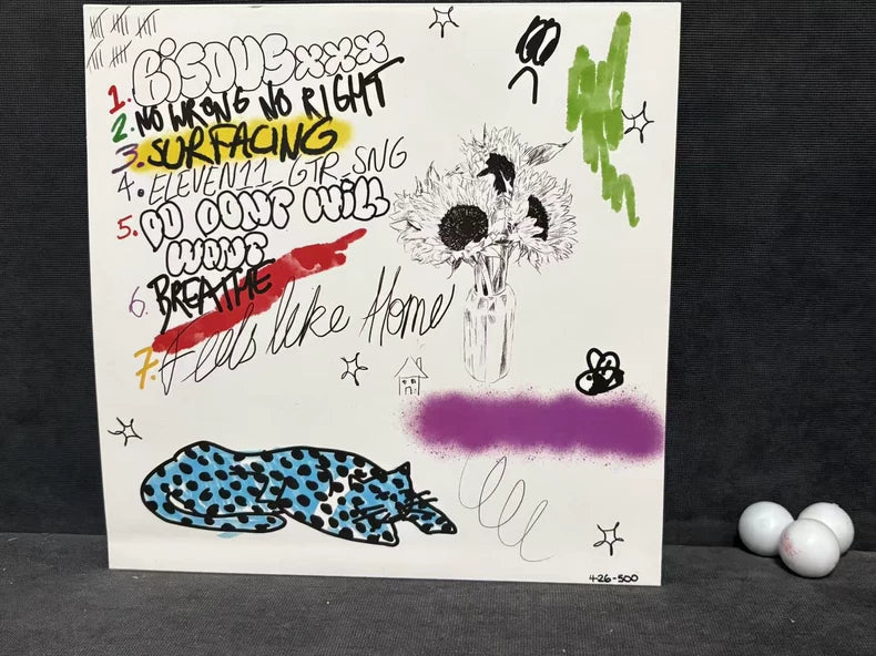 Larry Pink the Human – Mixtape – Signed Blue Splatter Vinyl (LP)